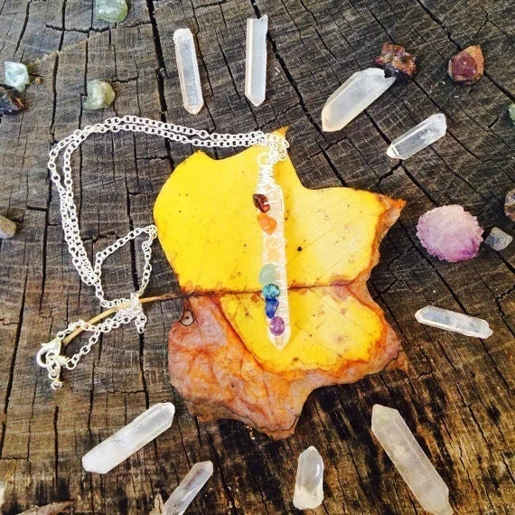 Collana in Quarzo con i Chakra