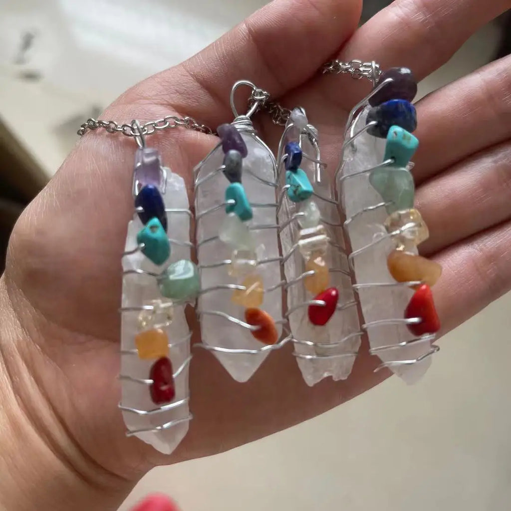 Collana in Quarzo con i Chakra